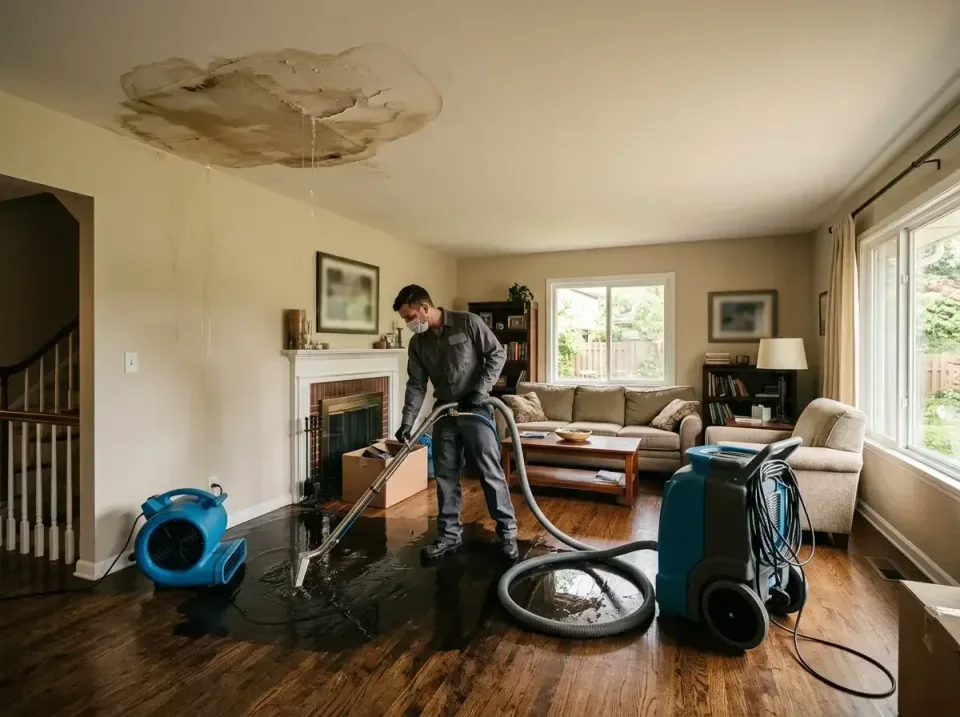 attic-pipe-burst-ceiling-drip-008 — frequently asked questions, Water Damage Restoration & Carpet Care in Germantown, WI